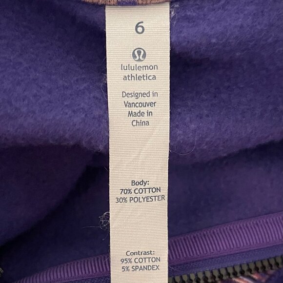 Lululemon Suba Hoodie II Women Size 6 Logo Athletic Athleisure Workout Gym Yoga - Picture 7 of 8